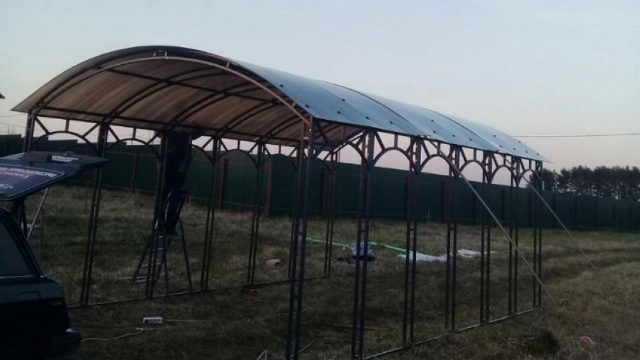 Отзыв о навесе из поликарбоната 6*3.5, Раменский район