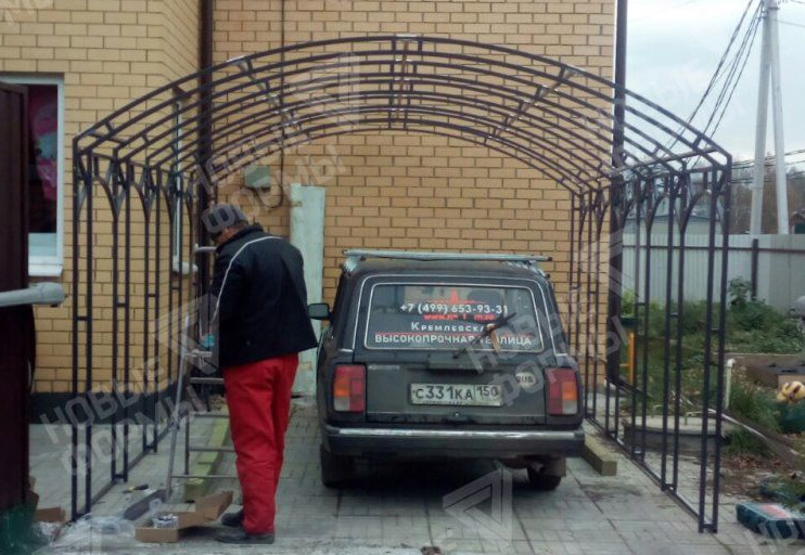 Отзыв о навесе из поликарбоната 5м, СПК Бронза 10мм. Одинцовский район
