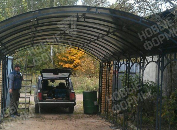 Отзыв: Навес из поликарбоната 6м*3.5м, СПК Бронза