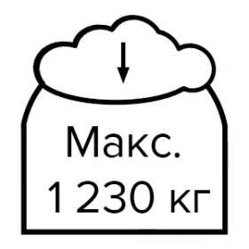 Проверено на макс. нагрузку 1230кг/м2