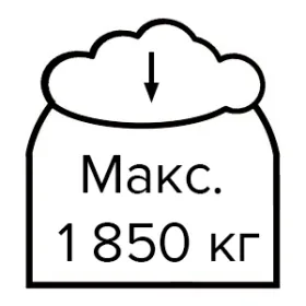 Проверено на макс. нагрузку 1850кг/м2
