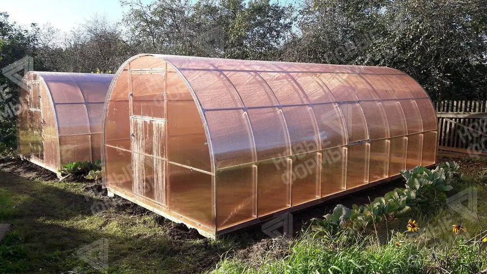 Фото к отзыву: Отзыв о теплице Богатырь Цинк, Greenhouse nano (4)