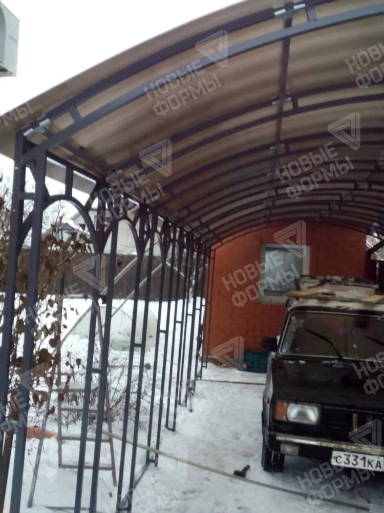 Фото к отзыву: Отзыв о навесе из поликарбоната, СПК 10мм. Одинцовский район (9)