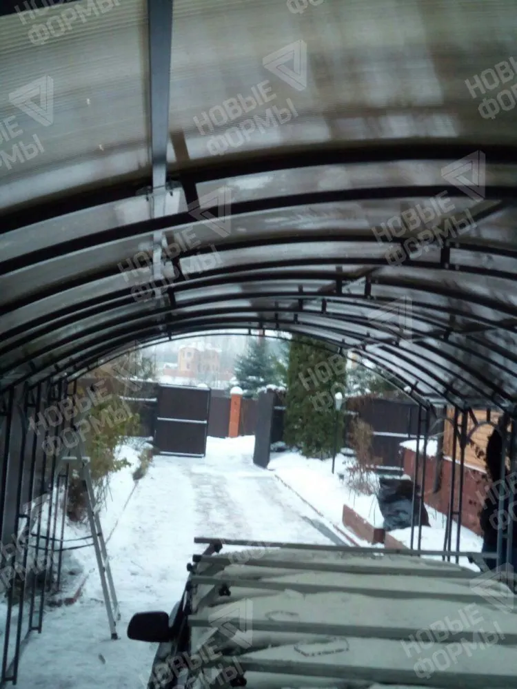 Фото к отзыву: Отзыв о навесе из поликарбоната, СПК 10мм. Одинцовский район (4)