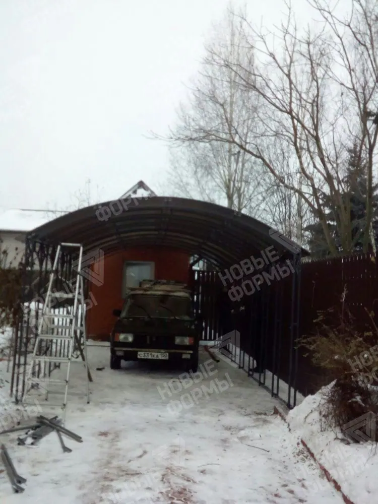 Фото к отзыву: Отзыв о навесе из поликарбоната, СПК 10мм. Одинцовский район (2)