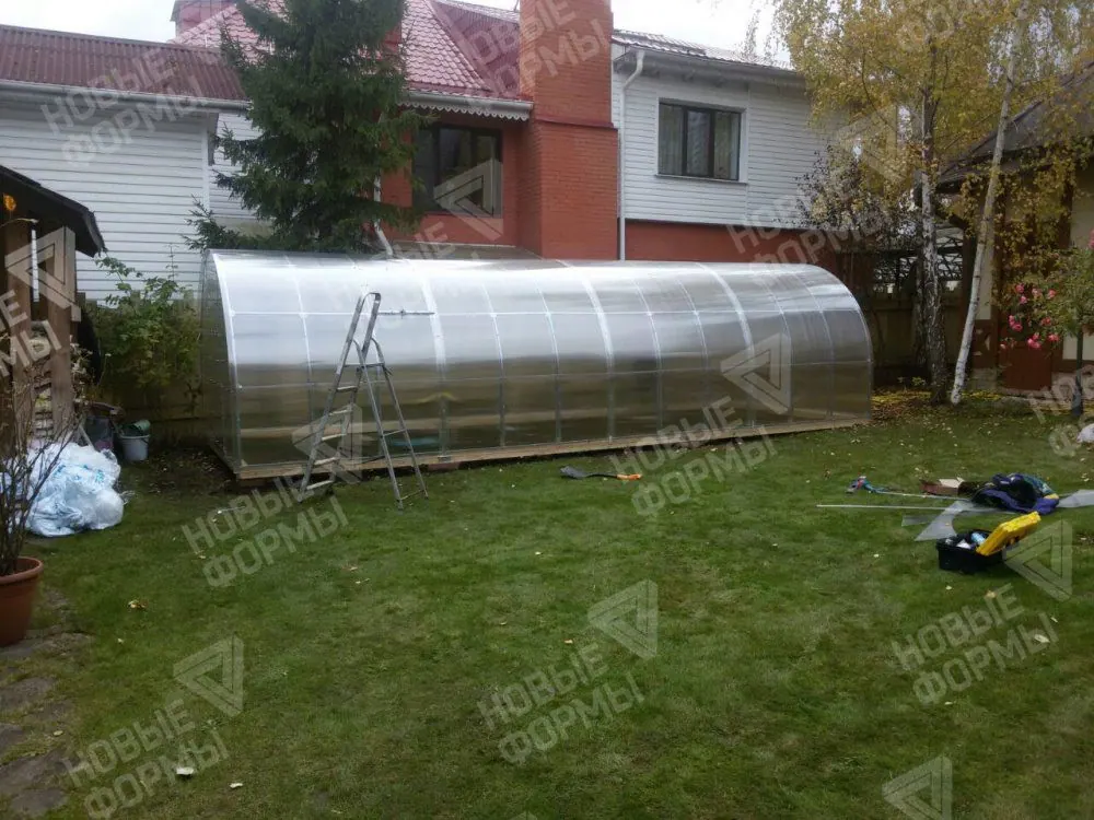 Фото к отзыву: Отзыв о теплице Богатырь Цинк 8м*3м, Полигаль. Одинцовский район (5)