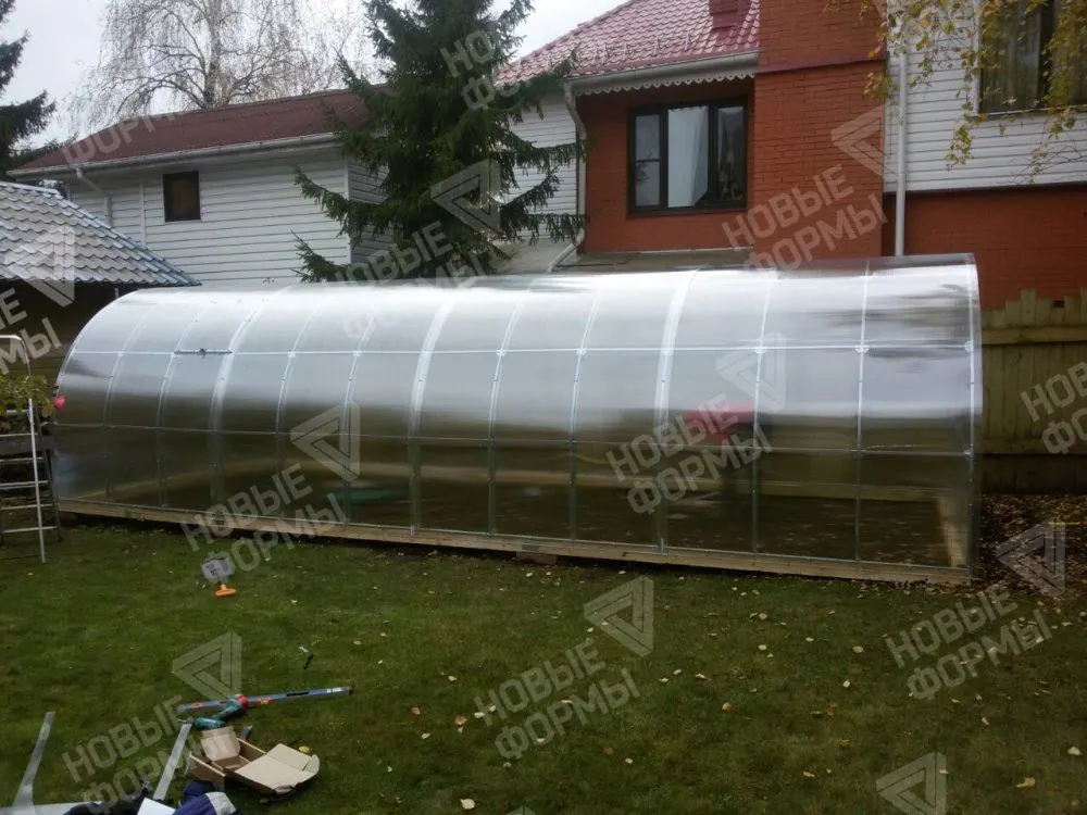 Фото к отзыву: Отзыв о теплице Богатырь Цинк 8м*3м, Полигаль. Одинцовский район (6)