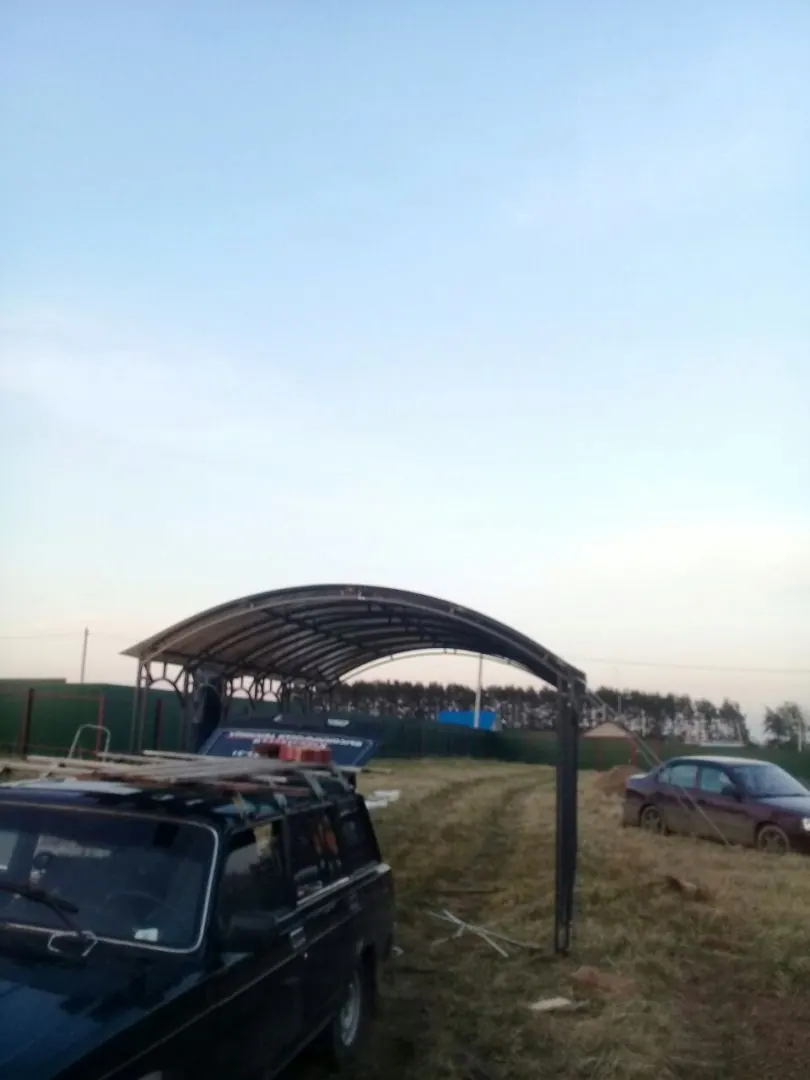 Фото к отзыву: Отзыв о навесе из поликарбоната 6*3.5, Раменский район (2)