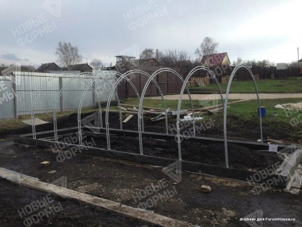 Фото к отзыву: Отзыв о теплице Кремлевская Цинк 8м*3м. г. Рязань. (4)
