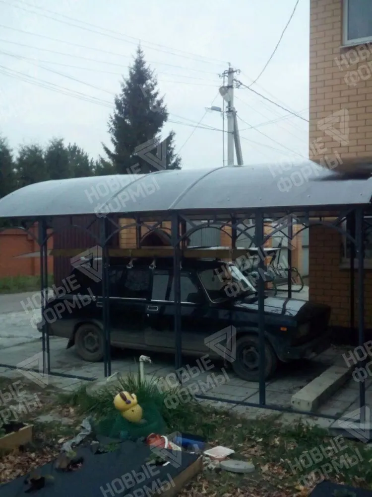 Фото к отзыву: Отзыв о навесе из поликарбоната 5м, СПК Бронза 10мм. Одинцовский район (5)
